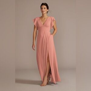 Elegant Pink Evening Gown Davids Bridal Studio